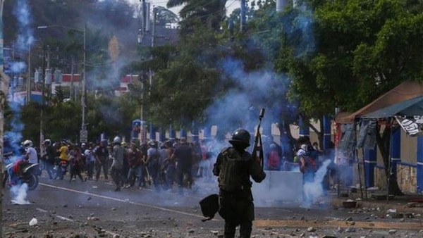 Represión a las protestas en Nicaragua