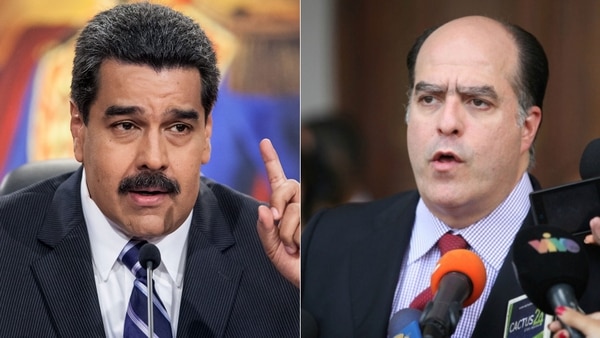 Nicolás Maduro y Julio Borges