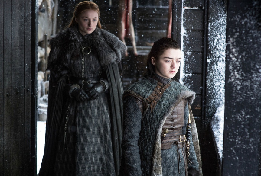 Arya y Sansa Stark.