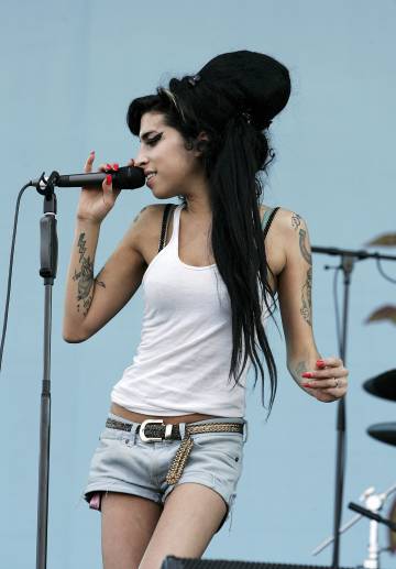 Amy Winehouse en el Festival de la Isla Wight, Inglaterra, en junio de 2007.
