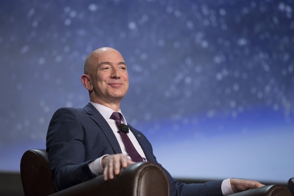 Jeff Bezos, CEO de Amazon y fundador de Blue Origin. (Bloomberg/Matthew Staver)