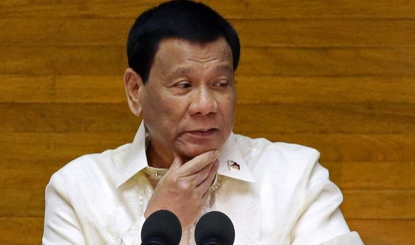 Rodrigo Duterte, en un discurso ante el Congreso (Reuters)