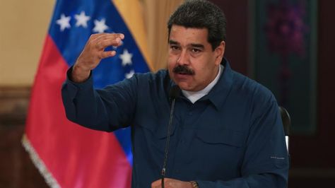 El presidente venezolano, Nicolás Maduro, durante una alocución televisada. 