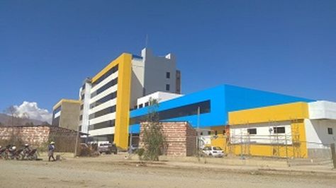 Construcción del Hospital de Punata tiene un avance de más del 95%. Foto:Ministerio de Salud