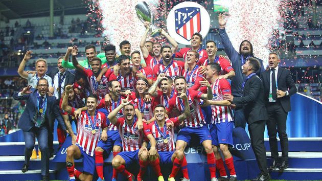 Así celebró el Atlético de Madrid el triunfo en la Supercopa de Europa