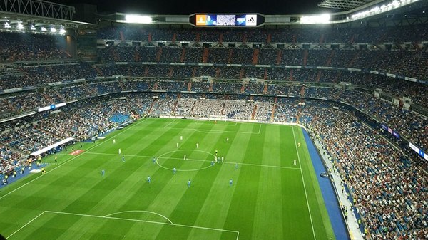 El Santiago Bernabéu, con muchos espacios vacíos ante Getafe