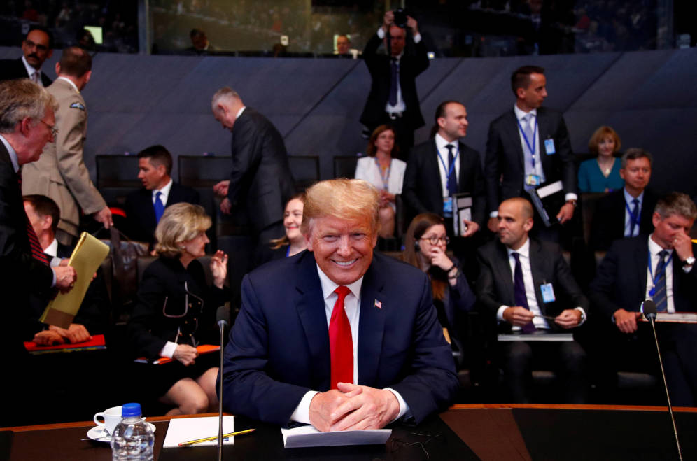 Foto: El presidente de EEUU, Donald Trump, durante una cumbre de la OTAN en Bruselas, el 11 de julio de 2018. (Reuters) 