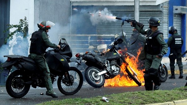 El régimen de Nicolás Maduro reprimió a la población civil en las protestas antigubernamentales de 2017