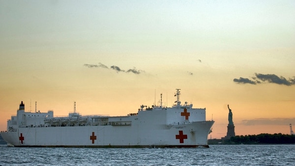 El USNS Comfort es un barco con capacidad para más de mil pacientes (U.S. Navy)