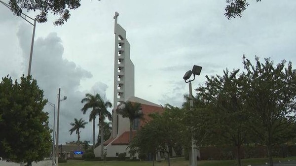 La Iglesia católica de Saint Coleman ubicada en Pompano Beach, Florida