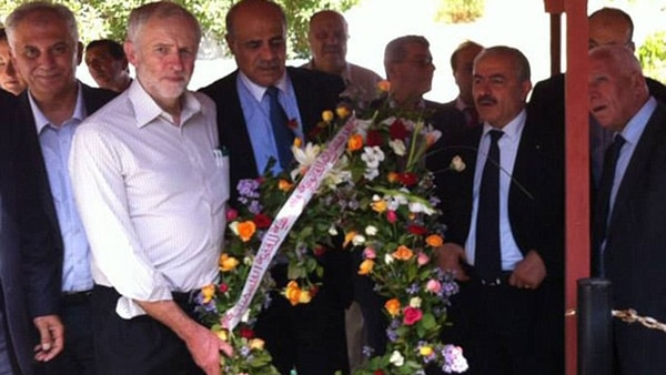 Corbyn también rindió homenaje a los terroristas de los Juegos Olímpicos de 1972