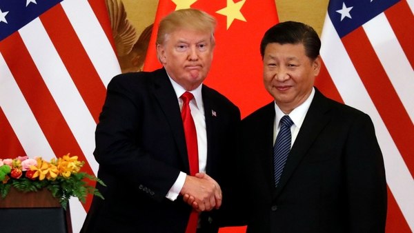 El presidente de EEUU, Donald Trump, y su par chino, Xi Jinping, durante su cumbre en Beijing en noviembre de 2017.