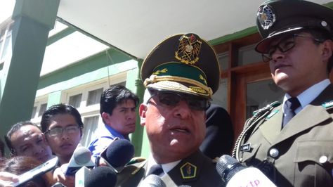 El comandante de la Policía, general Faustino Mendoza
