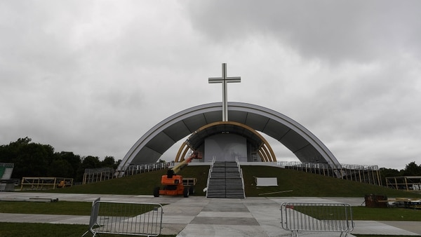 Uno de los escenarios desde donde Francisco se dirigirá a los fieles, este fin de semana en Irlanda (Reuters)