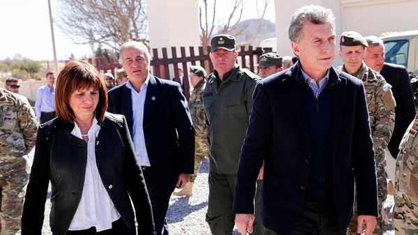 Mauricio Macri junto a Patricia Bullrich en Jujuy. (Foto: NA)