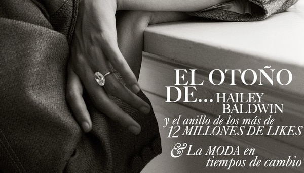 Hailey Baldwin muestra el espectacular anillo elegido por Justin Bieber (Vogue México)