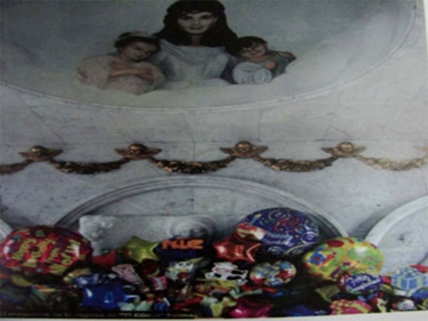 Otros de los aspectos del interior del mausoleo de la familia Palma Lejía