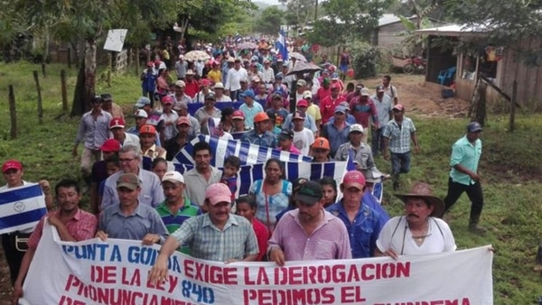 Mairena lideró las protestas de los campesinos contra la construcción de un canal interoceánico concesionada a una compañía china que amenaza arrasar con su pueblo