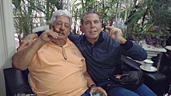 Napout junto a Rafael Esquivel, ex titular del fútbol venezolano