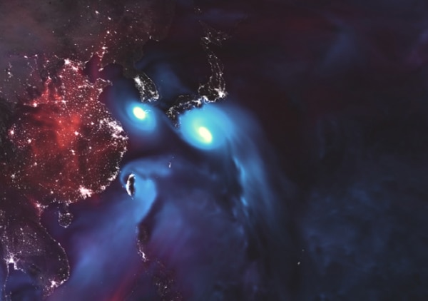 Los tifones Soulik y Cimarón a punto de azotar Corea del Sur y Japón (Foto: NASA)