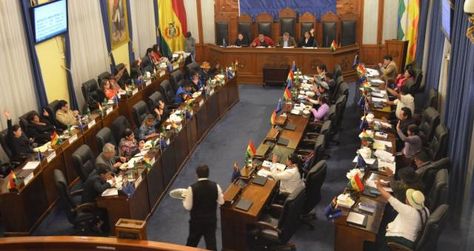 Sesión de la Cámara de Senadores. 