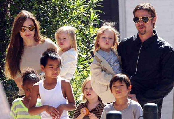 Angelina Jolie y Brad Pitt se disputan la custodia de sus seis hijos