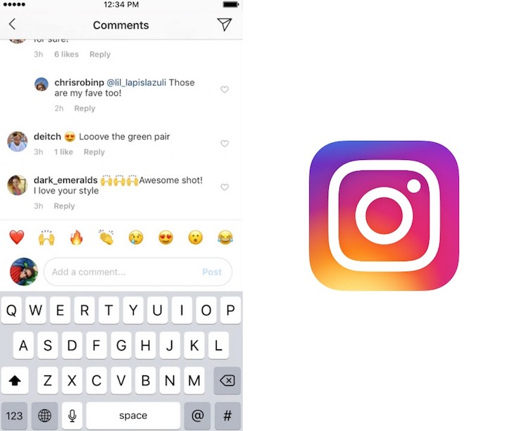 Instagram añade acceso rápido a los emojis en comentarios
