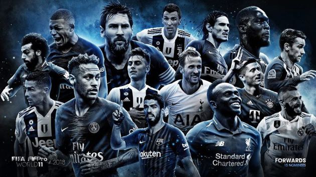 Los nominados al equipo ideal del año FIFA FIFPro