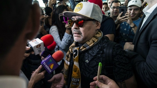 Maradona pasa sus días en el hotel Lucerna