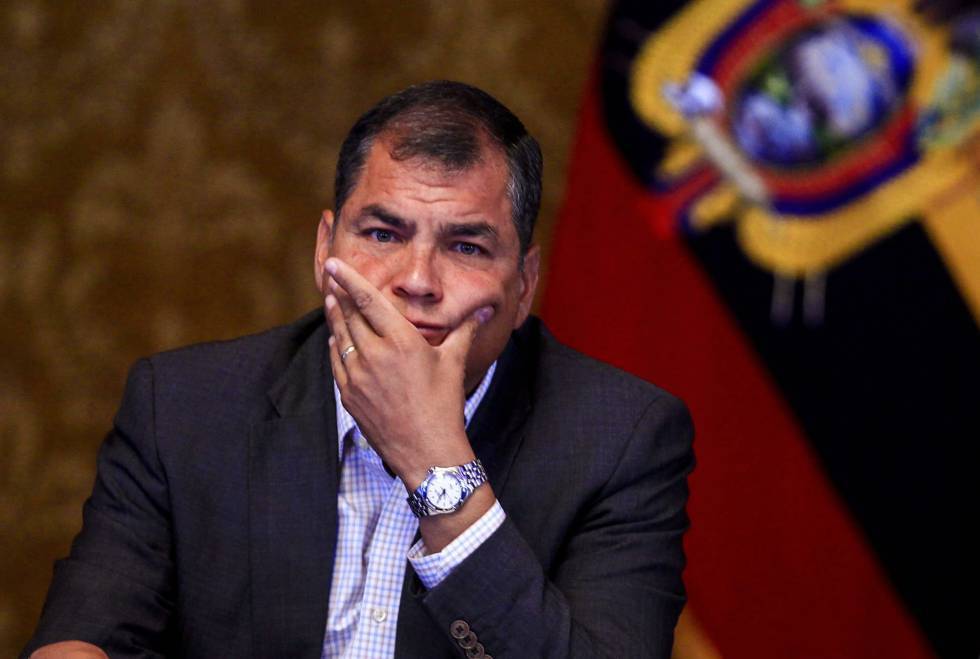 El expresidente de Ecuador Rafael Correa. 