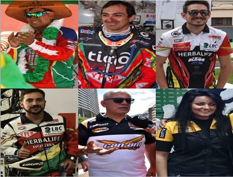 Fuentes, Salvatierra, Daniel, Wálter Nosiglia, Leonardo y Suany Martínez.. Los seis bolivianos que van al Desafío Inca Perú