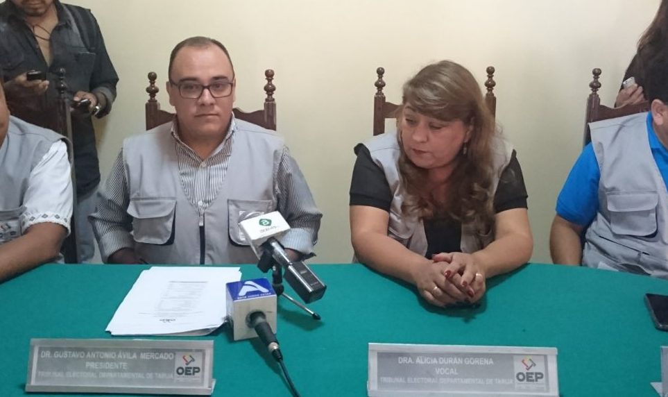 Tribunal Electoral: Tarija tiene 12 agrupaciones ciudadanas con personería jurídica