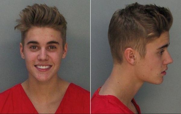 Justin Bieber fue arrestado en Miami por manejar bajo la influencia