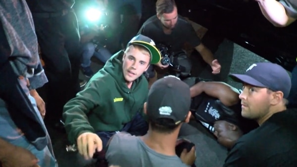 Justin Bieber atropelló a un camarógrafo