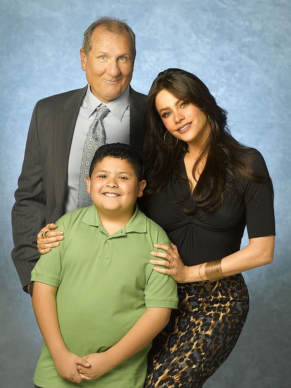 Ed O’ Neill, Sofia Vergara y Rico Rodriguez, estrellas de la comedia Modern Family