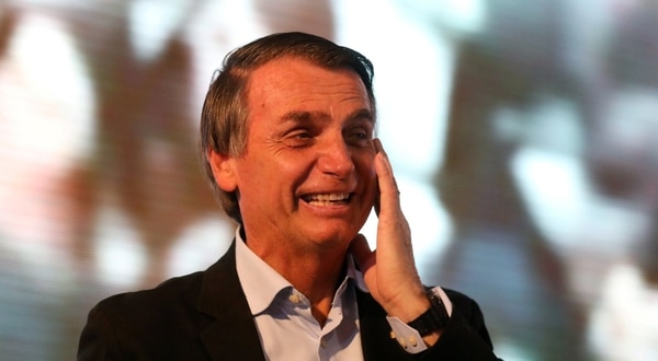 Jair Bolsonaro, en un evento antes del ataque (Reuters)