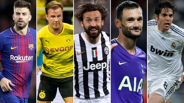 Piqué, Götze, Pirlo, Lloris y Kaká son algunos de los futbolistas que ya nacieron ricos