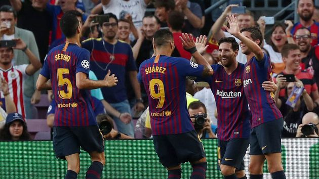 Barcelona ganó al PSV Eindhoven en el inicio de la UEFA Champions League