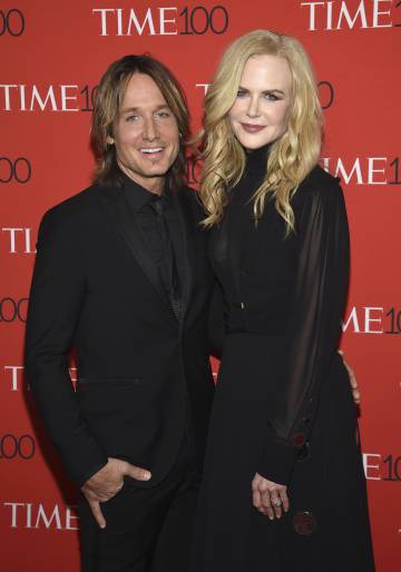 La actriz Nicole Kidman y su marido, el cantante Keith Urban, en la Gala Time 100, en Nueva York, en abril.