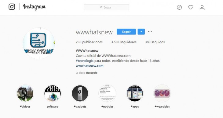 cuenta de instagram.com/wwwhatsnew