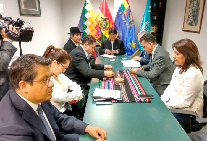 REUNIÓN DEL EQUIPO JURÍDICO BOLIVIANO EN NUEVA YORK, ESTADOS UNIDOS.