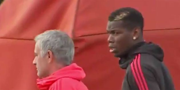 Todo mal contigo Escándalo entre Mou y Pogba en la práctica con rechazo de saludo Todo mal contigo Escándalo entre Mou y Pogba en la práctica con rechazo de saludo