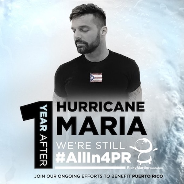 Imagen de la nueva campaña de Ricky Martin (Cortesía de Ricky Martin Foundation)