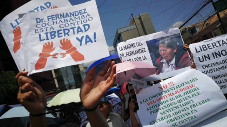 Protestas de médicos en Cochabamba. | Daniel James