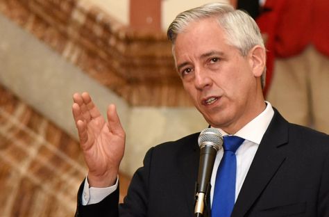 El vicepresidente Álvago García Linera en una conferencia de prensa. Foto: Archivo-La Razón