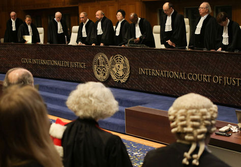 La Haya. Los jueces del litigio entre Bolivia y Chile en la CIJ. Foto: ABI