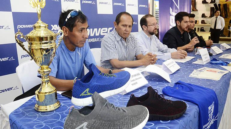 Los organizadores de la Media Maratón Power, ayer en conferencia de prensa. | Daniel James