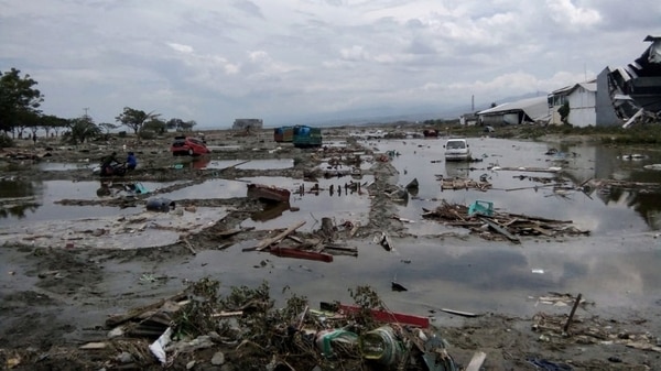 Una imagen desoladora de la destrucción que causó el tsunami (Reuters)