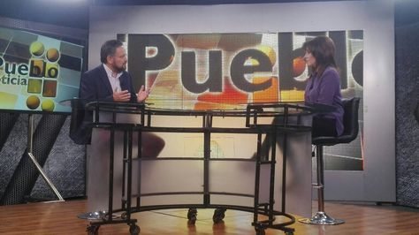 El ministro de la Presidencia, Alfredo Rada, en el programa El Pueblo es Noticia.
