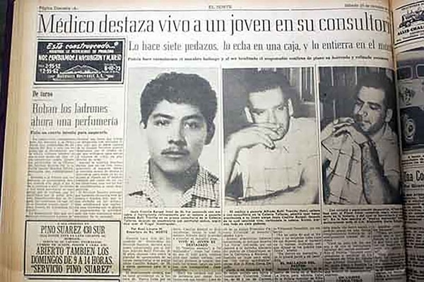 Los diarios destacaron el crimen de Alfredo Ballí, cometido en octubre de 1959.